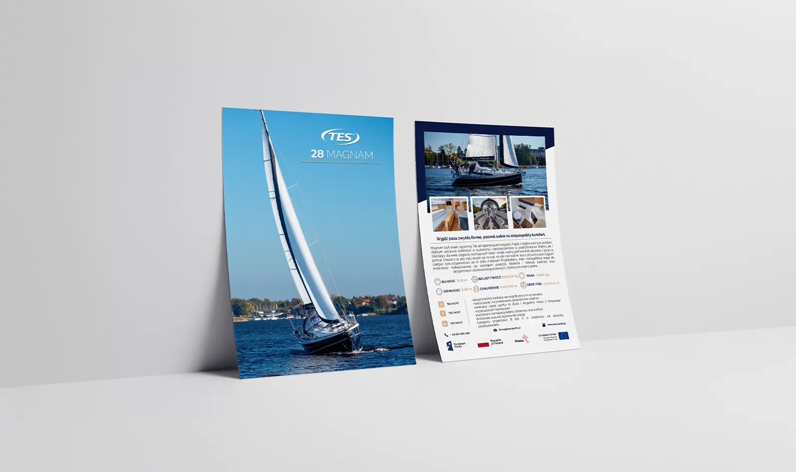TES Yacht – Broszura · Druk